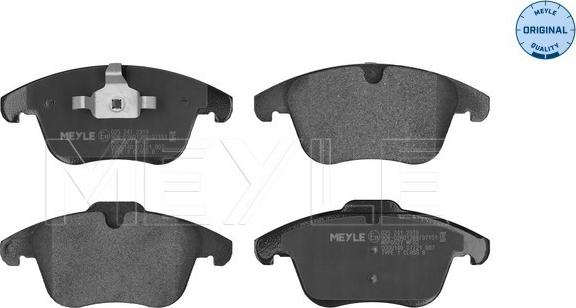 Meyle 025 241 2319 - Brake Pad Set, disc brake onlydrive.pro