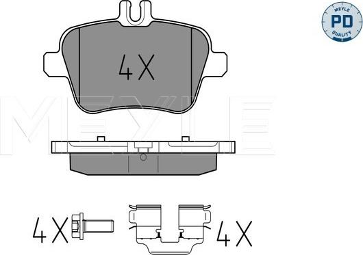 Meyle 025 248 4818/PD - Тормозные колодки, дисковые, комплект onlydrive.pro