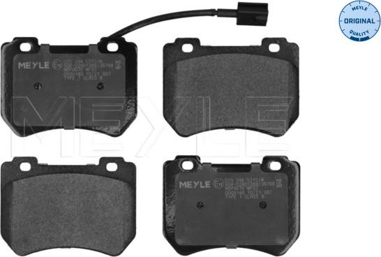 Meyle 025 248 5215/W - Brake Pad Set, disc brake onlydrive.pro