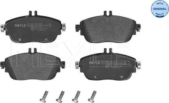 Meyle 025 248 6919 - Brake Pad Set, disc brake onlydrive.pro