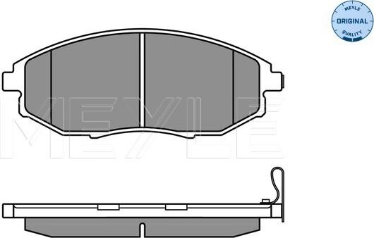 Meyle 025 248 6417/W - Тормозные колодки, дисковые, комплект onlydrive.pro