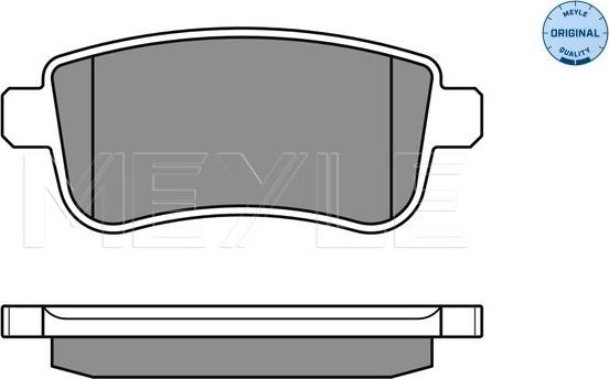 Meyle 025 248 2015 - Brake Pad Set, disc brake onlydrive.pro