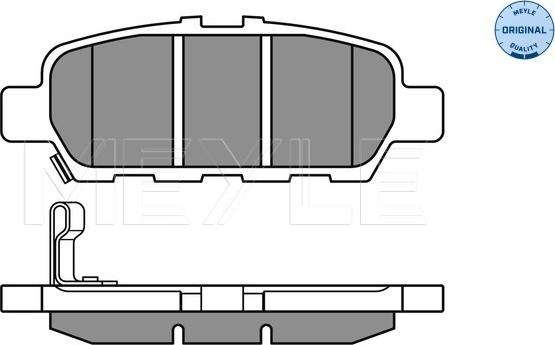 Meyle 025 248 7113/W - Тормозные колодки, дисковые, комплект onlydrive.pro