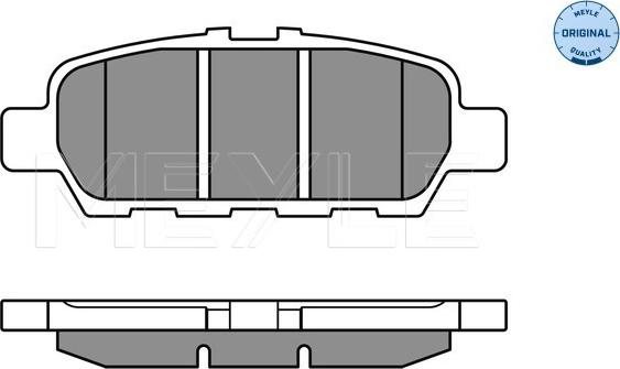 Meyle 025 248 7113/W - Тормозные колодки, дисковые, комплект onlydrive.pro