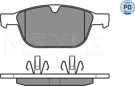 Meyle 025 243 9920/PD - Тормозные колодки, дисковые, комплект onlydrive.pro