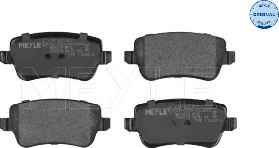 Meyle 025 243 4817 - Brake Pad Set, disc brake onlydrive.pro