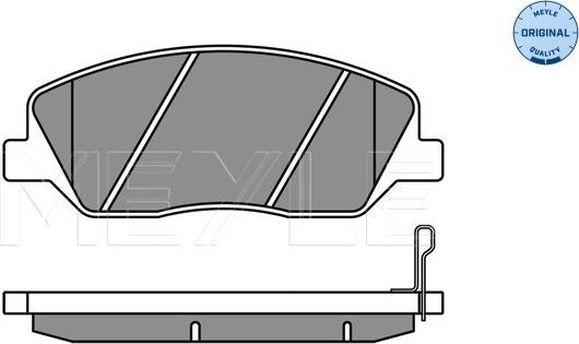 Meyle 025 243 5117/W - Тормозные колодки, дисковые, комплект onlydrive.pro