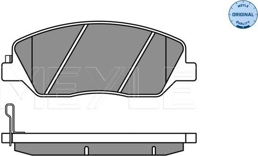 Meyle 025 243 5117/W - Тормозные колодки, дисковые, комплект onlydrive.pro