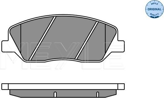 Meyle 025 243 5117/W - Тормозные колодки, дисковые, комплект onlydrive.pro