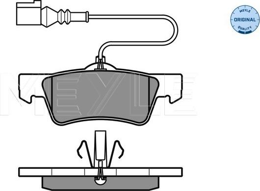 Meyle 025 243 6719/W - Тормозные колодки, дисковые, комплект onlydrive.pro