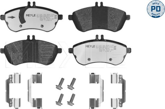 Meyle 025 243 0620-1/PD - Piduriklotsi komplekt,ketaspidur onlydrive.pro