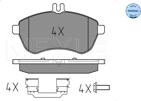 Meyle 025 243 0620/K1 - Bremžu uzliku kompl., Disku bremzes onlydrive.pro