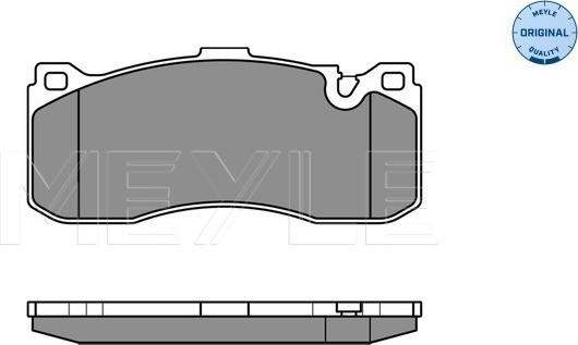 Meyle 025 243 1617 - Тормозные колодки, дисковые, комплект onlydrive.pro