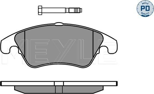 Meyle 025 243 1019/PD - Тормозные колодки, дисковые, комплект onlydrive.pro