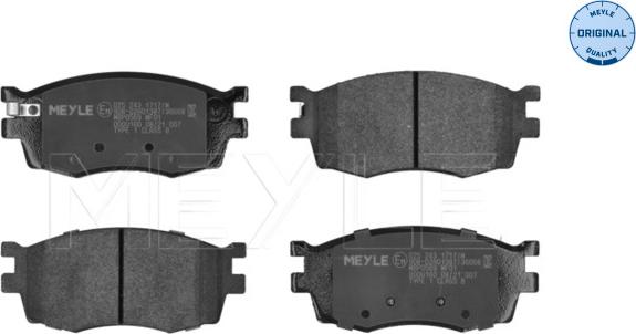 Meyle 025 243 1717/W - Brake Pad Set, disc brake onlydrive.pro