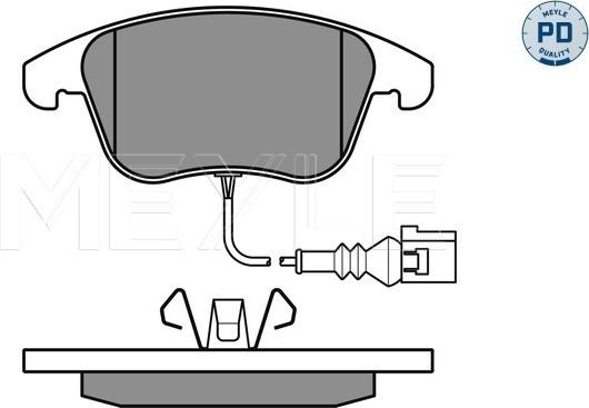 Meyle 025 243 3219/PD - Тормозные колодки, дисковые, комплект onlydrive.pro