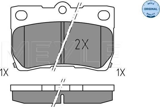 Meyle 025 243 2317 - Brake Pad Set, disc brake onlydrive.pro