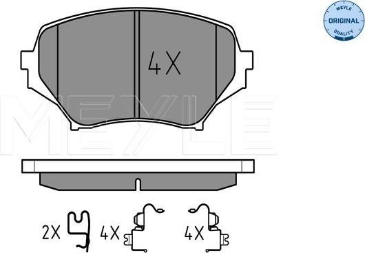 Meyle 025 242 9714/W - Brake Pad Set, disc brake onlydrive.pro