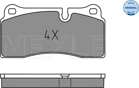 Meyle 025 242 6118 - Brake Pad Set, disc brake onlydrive.pro