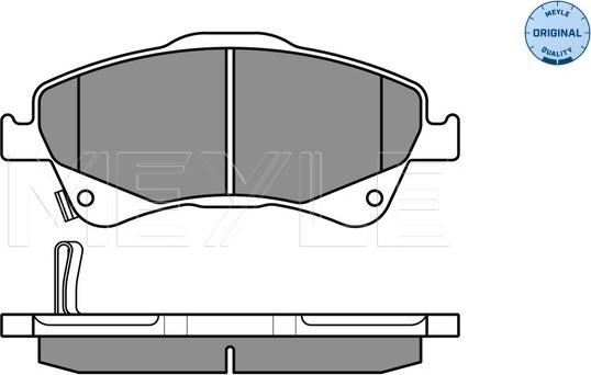 Meyle 025 242 0419/W - Brake Pad Set, disc brake onlydrive.pro