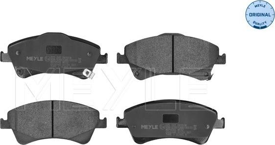 Meyle 025 242 0419/W - Brake Pad Set, disc brake onlydrive.pro