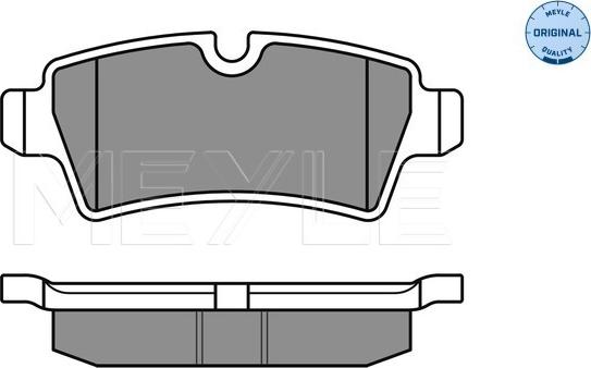 Meyle 025 242 8917 - Brake Pad Set, disc brake onlydrive.pro