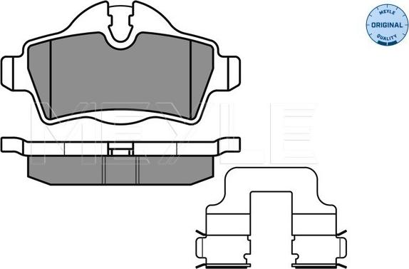 Meyle 025 242 8917 - Brake Pad Set, disc brake onlydrive.pro