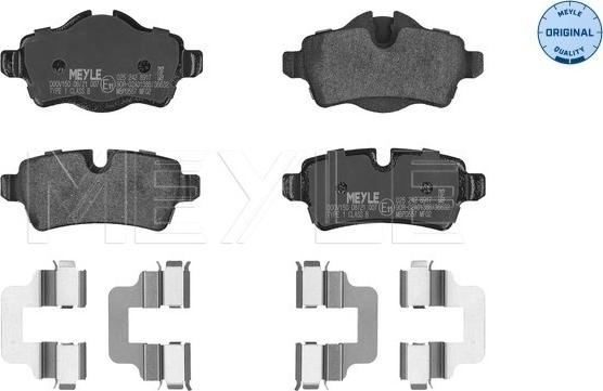 Meyle 025 242 8917 - Brake Pad Set, disc brake onlydrive.pro