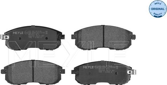 Meyle 025 242 8016/W - Brake Pad Set, disc brake onlydrive.pro