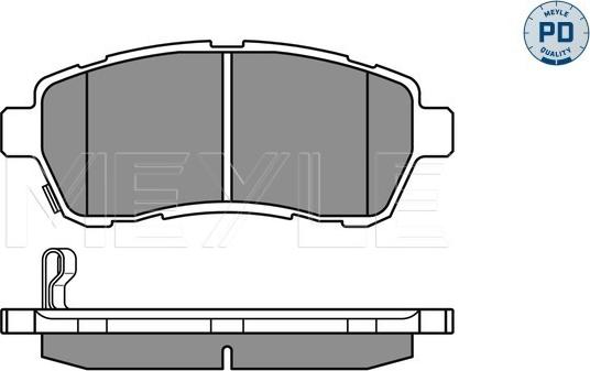 Meyle 025 242 8316/PD - Brake Pad Set, disc brake onlydrive.pro