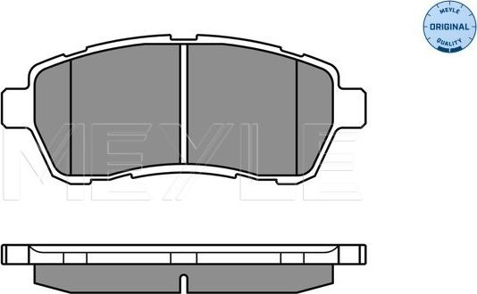 Meyle 025 242 8316/W - Brake Pad Set, disc brake onlydrive.pro