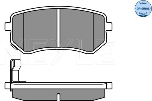 Meyle 025 242 7614/W - Brake Pad Set, disc brake onlydrive.pro