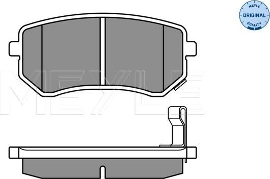 Meyle 025 242 7614/W - Brake Pad Set, disc brake onlydrive.pro