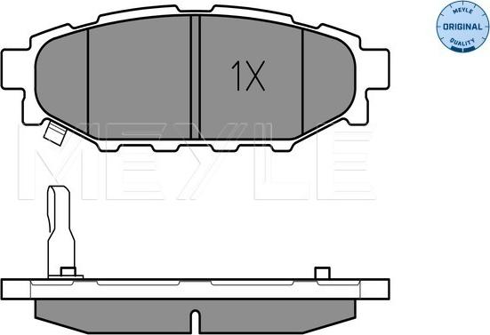 Meyle 025 242 7114/W - Brake Pad Set, disc brake onlydrive.pro