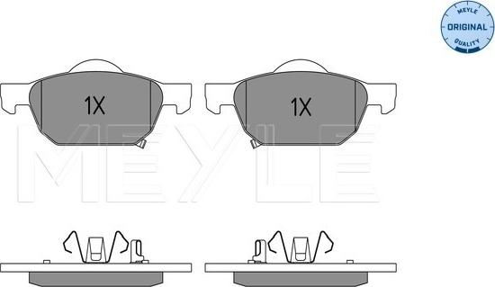 Meyle 025 247 9617/W - Piduriklotsi komplekt,ketaspidur onlydrive.pro