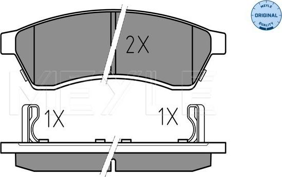 Meyle 025 247 4414/W - Brake Pad Set, disc brake onlydrive.pro