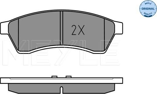 Meyle 025 247 4414/W - Brake Pad Set, disc brake onlydrive.pro