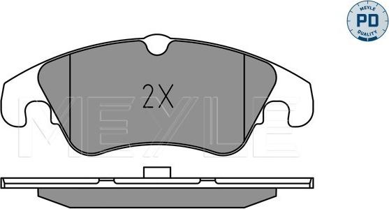 Meyle 025 247 4319/PD - Brake Pad Set, disc brake onlydrive.pro