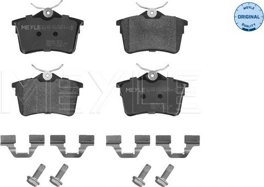 Meyle 025 247 6516/W - Brake Pad Set, disc brake onlydrive.pro