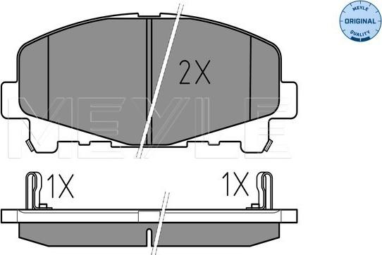 Meyle 025 247 6616 - Brake Pad Set, disc brake onlydrive.pro