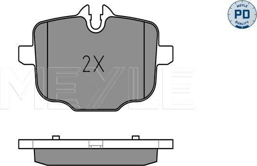 Meyle 025 247 0318/PD - Тормозные колодки, дисковые, комплект onlydrive.pro