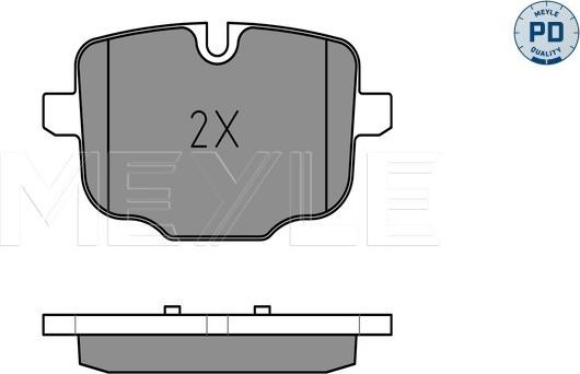 Meyle 025 247 0318/PD - Тормозные колодки, дисковые, комплект onlydrive.pro