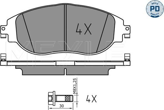 Meyle 025 247 3821/PD - Brake Pad Set, disc brake onlydrive.pro