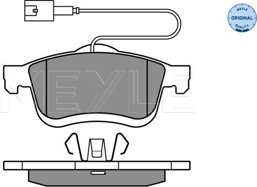 Meyle 025 247 2720/W - Brake Pad Set, disc brake onlydrive.pro