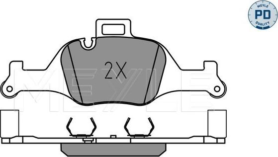 Meyle 025 259 0018/PD - Тормозные колодки, дисковые, комплект onlydrive.pro