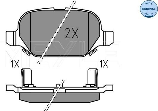 Meyle 025 254 1014 - Piduriklotsi komplekt,ketaspidur onlydrive.pro