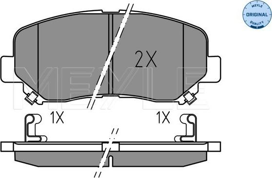 Meyle 025 255 6416 - Тормозные колодки, дисковые, комплект onlydrive.pro