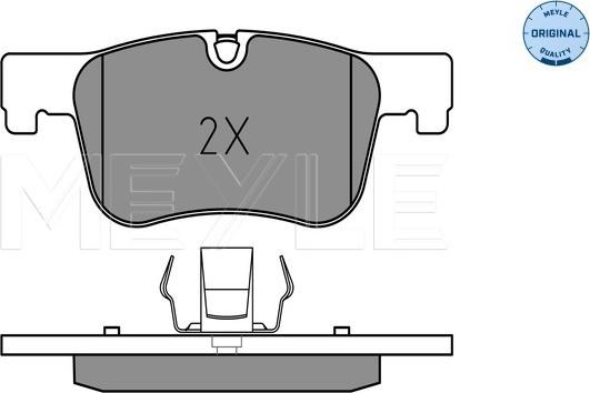 Meyle 025 255 0618 - Тормозные колодки, дисковые, комплект onlydrive.pro