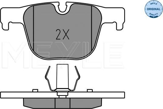 Meyle 025 255 1417 - Brake Pad Set, disc brake onlydrive.pro