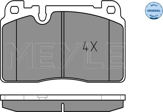 Meyle 025 256 4316 - Тормозные колодки, дисковые, комплект onlydrive.pro